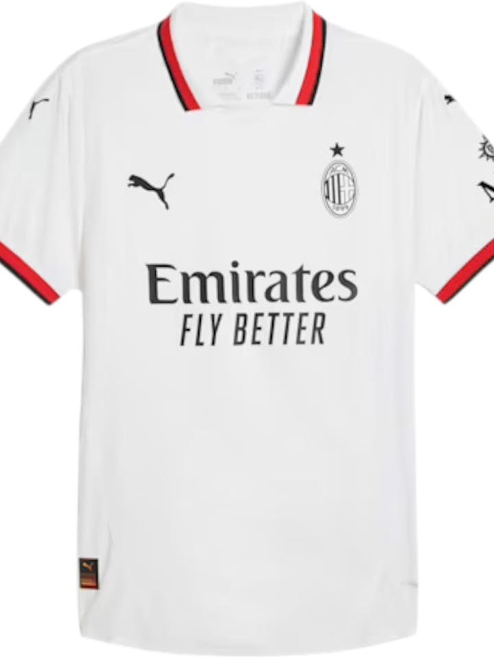 Brand New Puma AC Milan Collared Soccer Jersey with Red and Black Accents